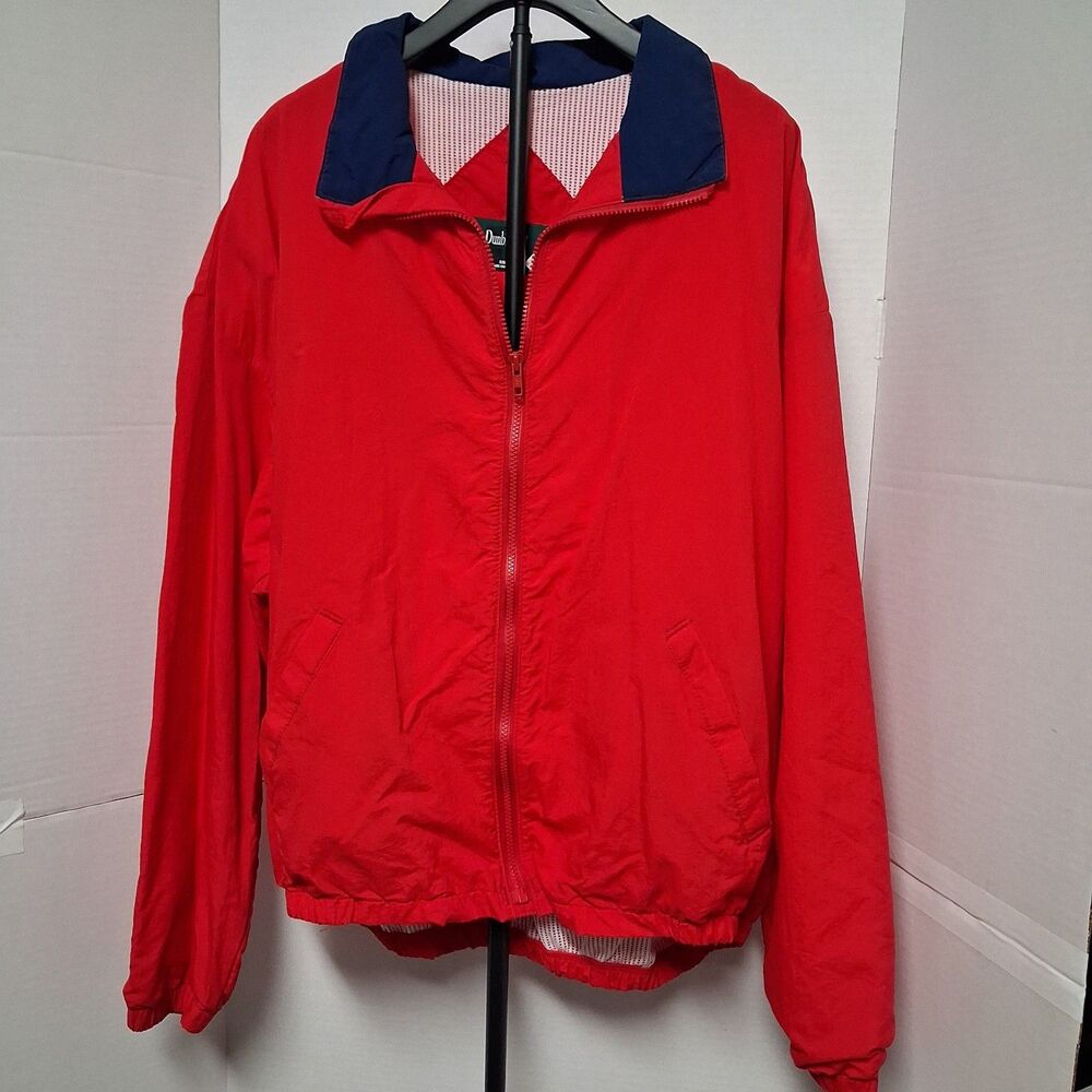 Vintage Dunbrooke Jacket Red Men 2XL XXL Full Zip Made In USA
